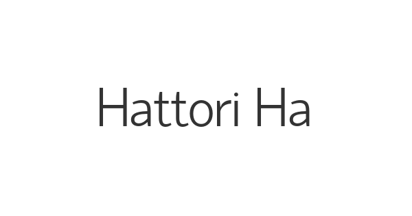 Hattori Hanzo font thumb